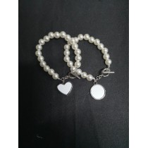 sublimation blank pearl bracelet bangles