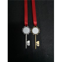 sublimation blank santa claus key ornaments