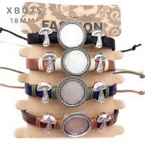 sublimation blank  pu leather  bracelets  bangles