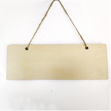 sublimation blank Natural mdf  door hanger sign board Wall Plaques