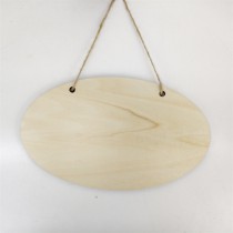 sublimation blank Natural mdf  door hanger sign board Wall Plaques