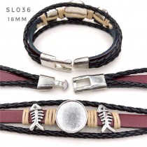 sublimation blank  pu leather  bracelets  bangles