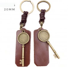 sublimation blank pu leather keychains keychain