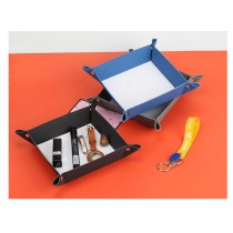 sublimation blank pu leather Multipurpose Pu desktop storage box