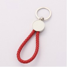 sublimation blank round keychains key ring