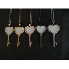 sublimation blank heart  necklace pendants