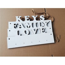 sublimation blank family love home mdf  door hanger sign board Wall Plaques