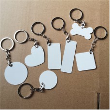 sublimation blank  Aluminum keychains with lobster clasp