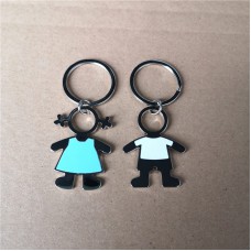 sublimation blank boy girls metal keychains