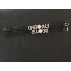 sublimation blank  best friend  leather bracelet bangles