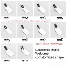 sublimation mdf luggage tags