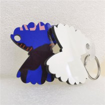 blank sublimation MDF key chain keychain