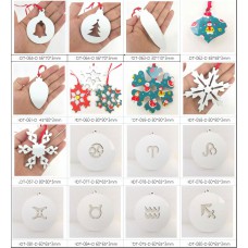 sublimation new  christmas  mdf  ornaments