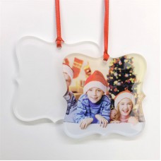 sublimation christmas transparent acrylic ornaments  ornament