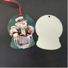 sublimation christmas mdf  ornament two sided printing