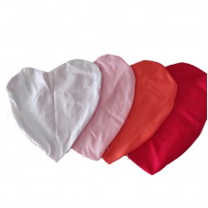 sublimation white heart full pillow cases