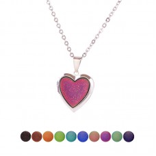 sublimation heart locket necklaces pendants