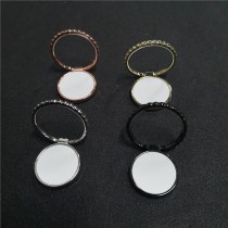 New sublimation blank universal mobile phone holder bracket customized blank mirror Ring button for iPhone for Sumsung