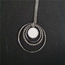 sublimation necklaces pendants with zircon