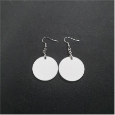 sublimation blank FRP plastic  earrings,can customize all shapes and sizes