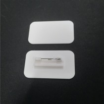 Sublimation  white FRP plastic  name tags badge 