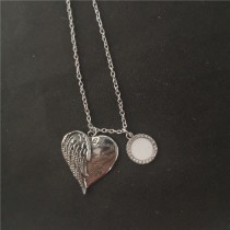 sublimation  heart love necklaces pendants