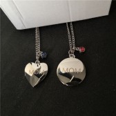 sublimation blank MOM  love heart necklaces pendants for Valentin