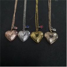 sublimation love mom heart  locket necklace pendant
