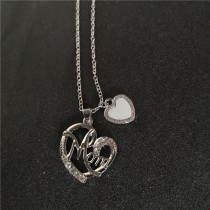 sublimation heart mom  necklaces pendants