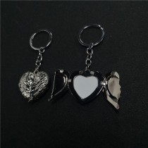 sublimation blank wings locket  keychain