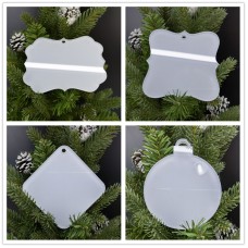 sublimation christmas transparent acrylic ornaments  ornament 002