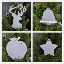 sublimation christmas transparent acrylic ornaments  ornament 003