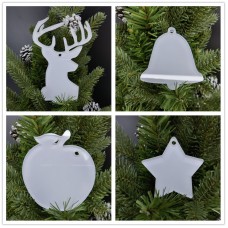 sublimation christmas transparent acrylic ornaments  ornament 003