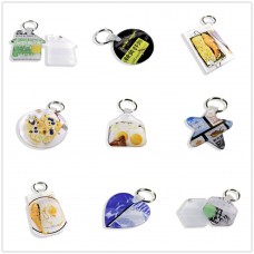 sublimation  transparent acrylic keychains keyring