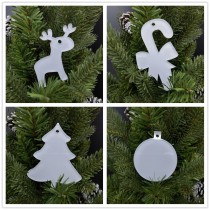 sublimation christmas transparent acrylic ornaments  ornament 001