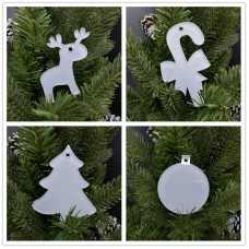 sublimation christmas transparent acrylic ornaments  ornament 001