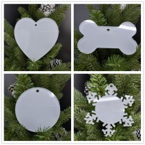 sublimation christmas transparent acrylic ornaments  ornament 002