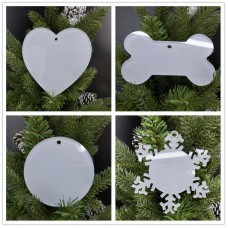 sublimation christmas transparent acrylic ornaments  ornament 002
