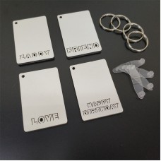 blank sublimation  MDF key chain  sublimation keychains personality gift wholesales