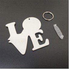blank sublimation MDF key chain  sublimation keychains personality gift wholesales