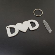 blank sublimation dad MDF key chain  sublimation keychains personality gift wholesales