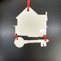 sublimation christmas  mdf ornament two sided printing