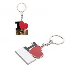 sublimation blank love  keychains key ring