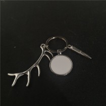 sublimation blank hunting men keychains