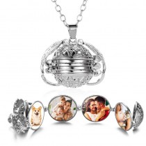 sublimation blank  4 photo lockets and 5photo lockets wing necklace pendant 