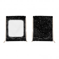 sublimation blank  polyester canvas drawstring bag