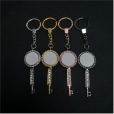 sublimation blank key round keychain