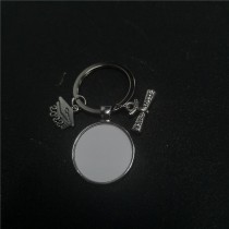 sublimation blank graduation keychains