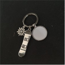 sublimation blank ski keychains