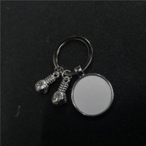sublimation boxing glove dad keychains and necklaces